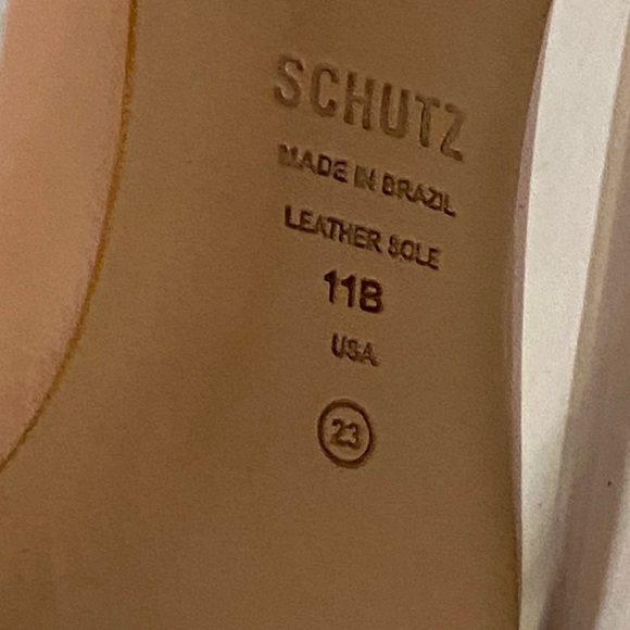 Schutz Altina Glam Patent Sandal in a sweet rose color Size 11 - Picture 12 of 12